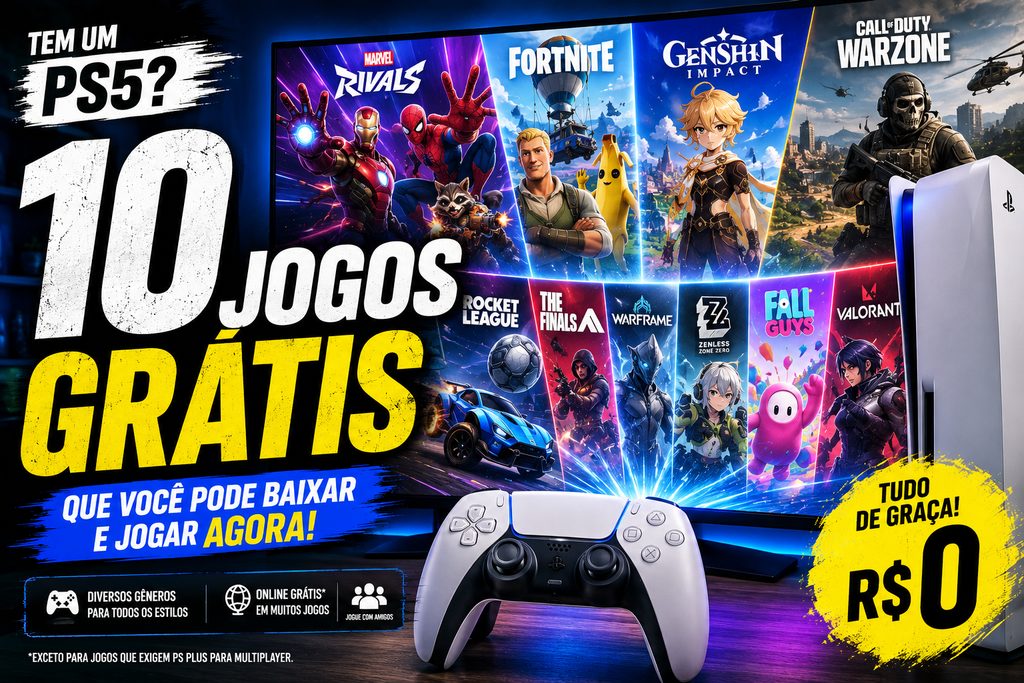 10 melhores jogos grátis para baixar no PS5 em 2026