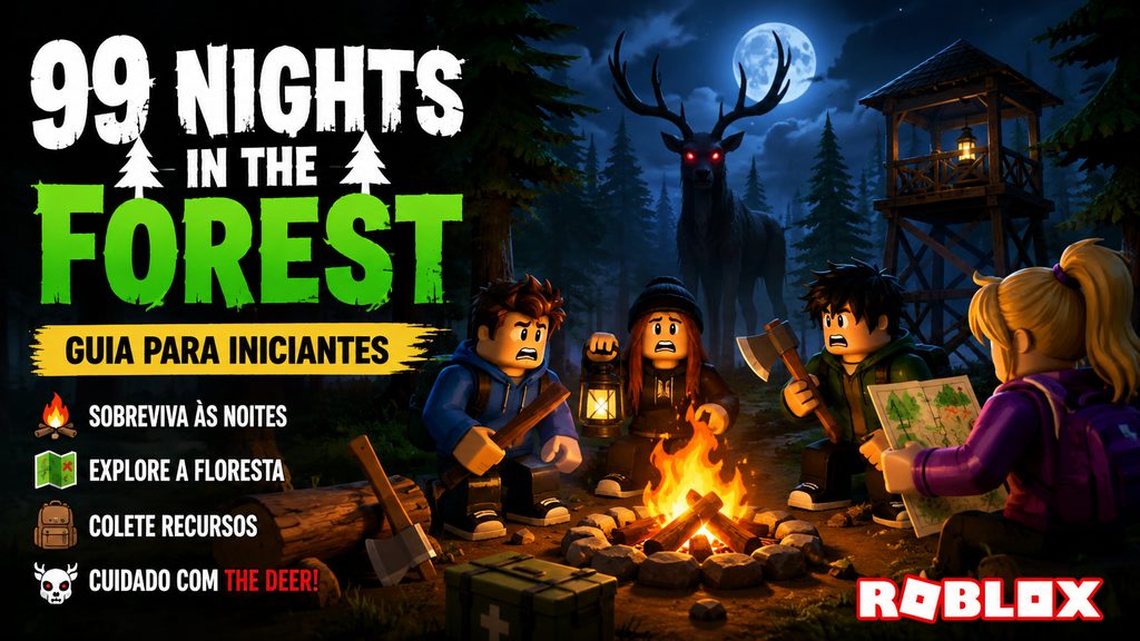 99 Nights in the Forest virou febre no Roblox: veja como jogar e sobreviver
