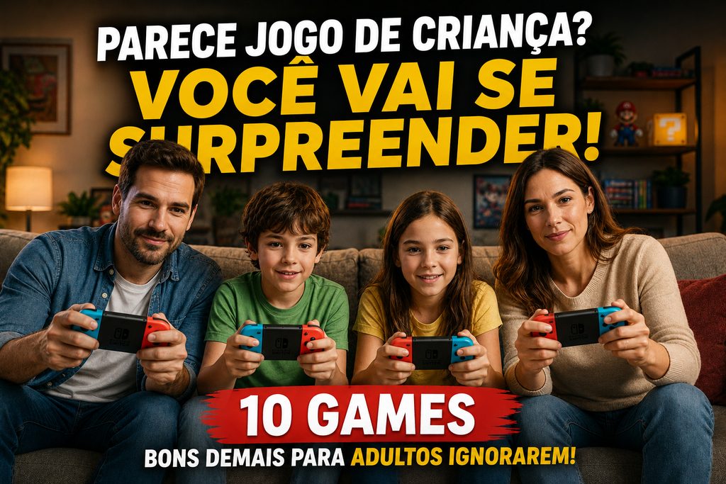 Parece jogo de criança? Estes 10 games são bons demais para os adultos ignorarem