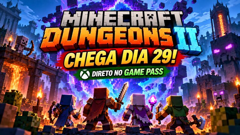 Minecraft Dungeons II chega terça-feira: veja onde jogar e o que muda