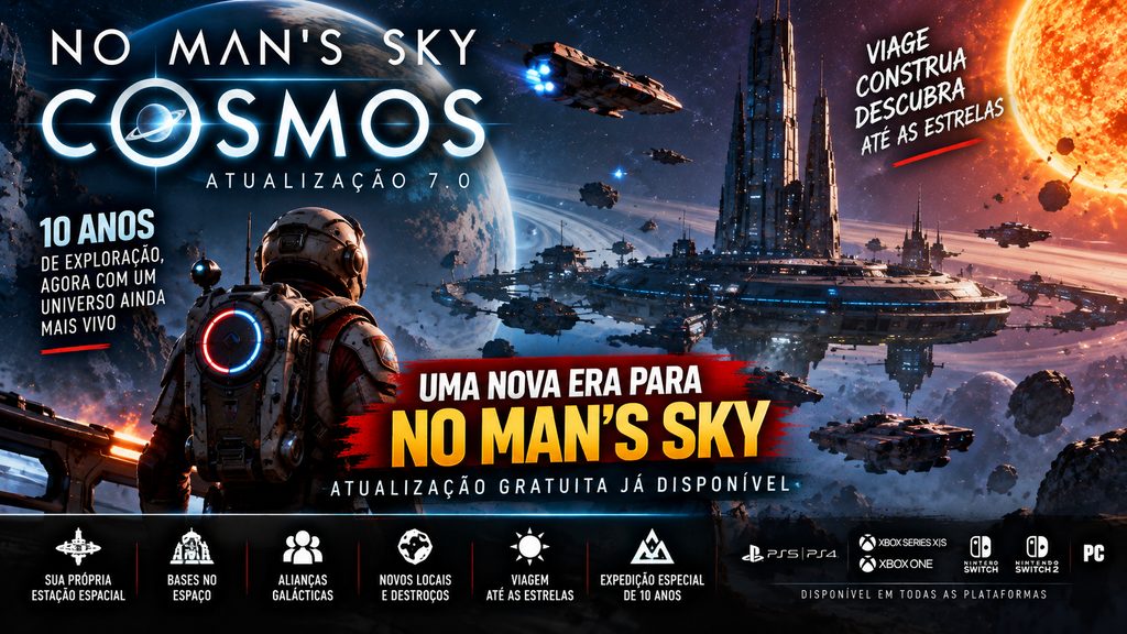 No Man’s Sky muda completamente após 10 anos: atualização Cosmos já está disponível