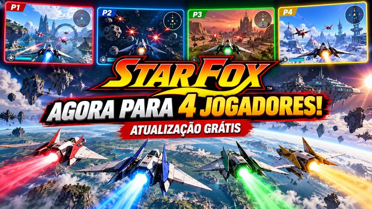 Star Fox ganha multiplayer para 4 jogadores no Switch 2 em atualização gratuita