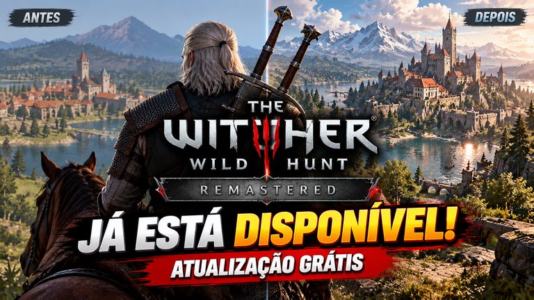 The Witcher 3 Remastered já está disponível; veja como atualizar de graça