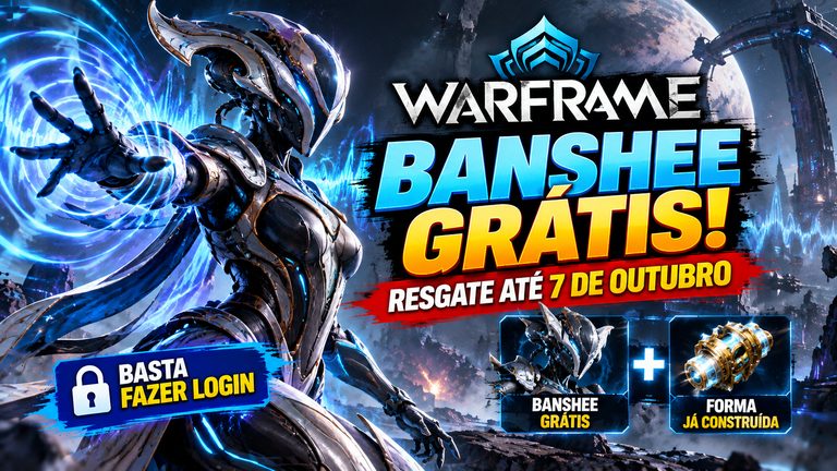 Warframe está dando uma personagem de graça; veja como resgatar Banshee