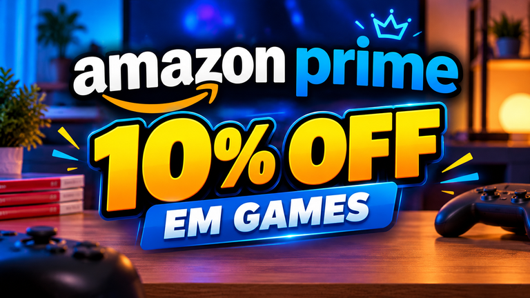 Amazon libera 10% de desconto em games para assinantes Prime; Switch 2 e jogos estão na lista