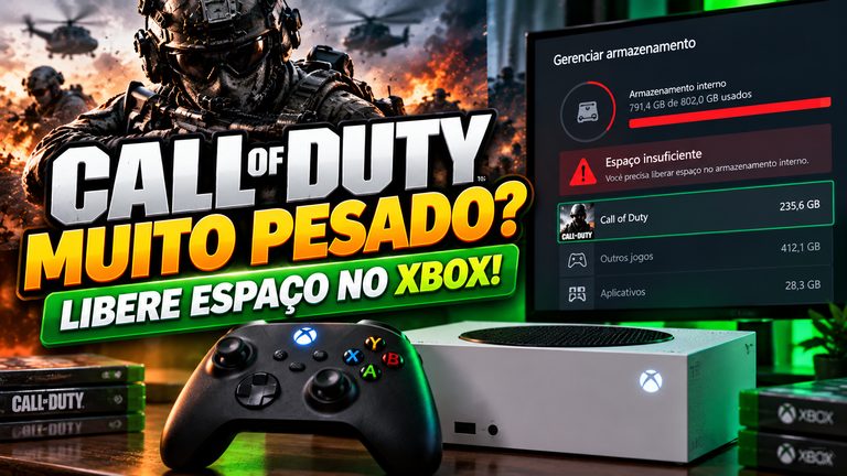 Call of Duty ocupando muito espaço no Xbox? Veja como liberar armazenamento