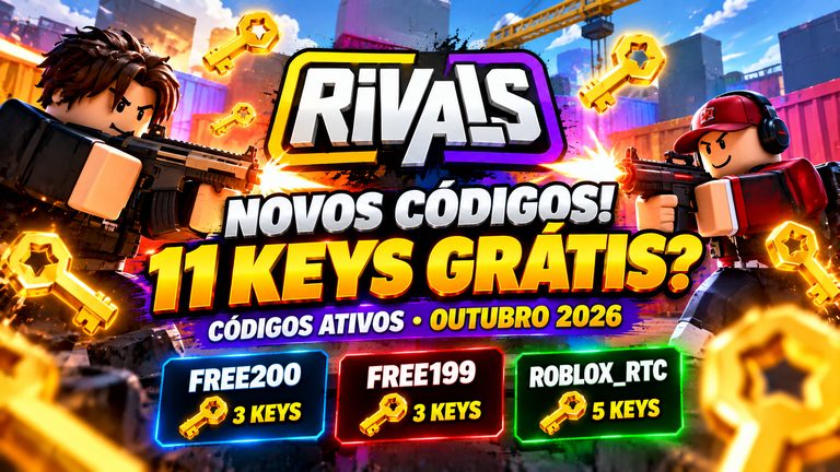 Códigos de RIVALS em outubro de 2026: veja quais ainda funcionam no Roblox