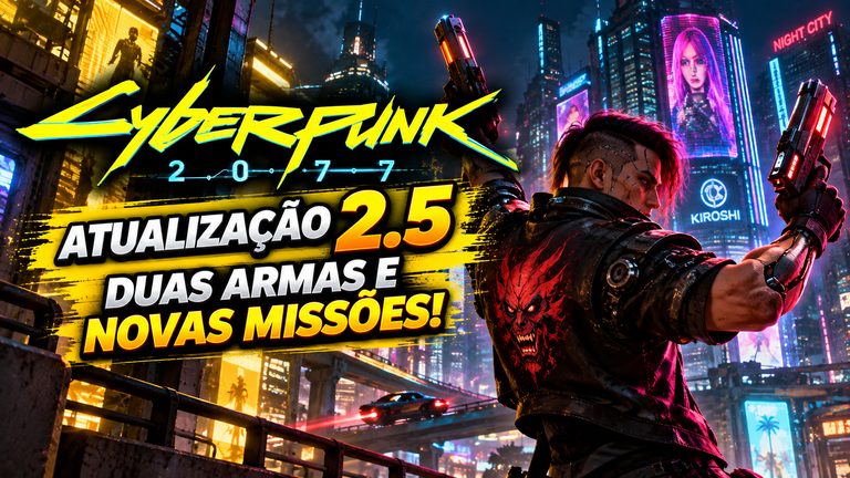 Cyberpunk 2077 recebe atualização 2.5 com missão de Edgerunners 2, duas pistolas e mods nos consoles