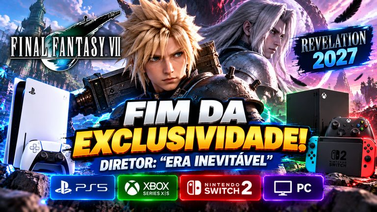 Final Fantasy VII abandona exclusividade: diretor explica por que mudança era inevitável