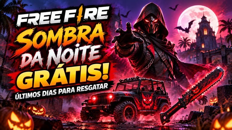 Free Fire: como pegar a skin Sombra da Noite grátis antes do fim do Halloween