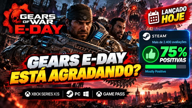 Gears of War: E-Day é lançado hoje; afinal, o novo Gears está agradando?