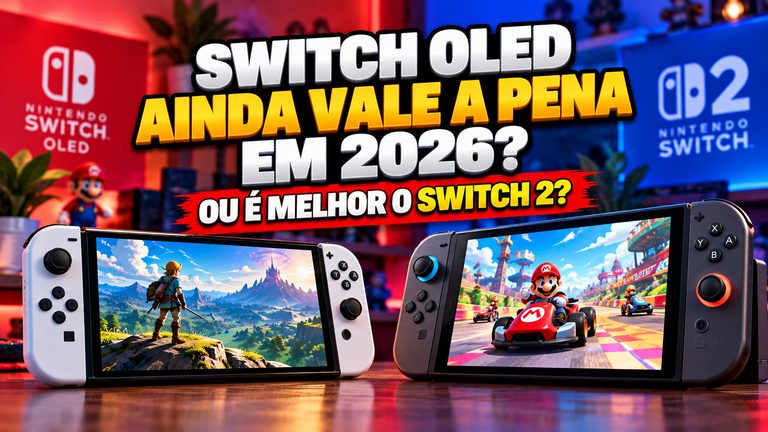Nintendo Switch OLED ainda vale a pena em 2026? Veja antes de comprar