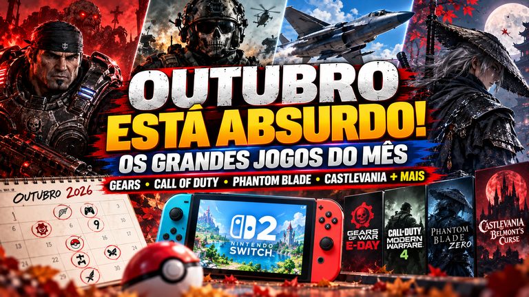 Outubro está absurdo para os games: veja os principais lançamentos do mês