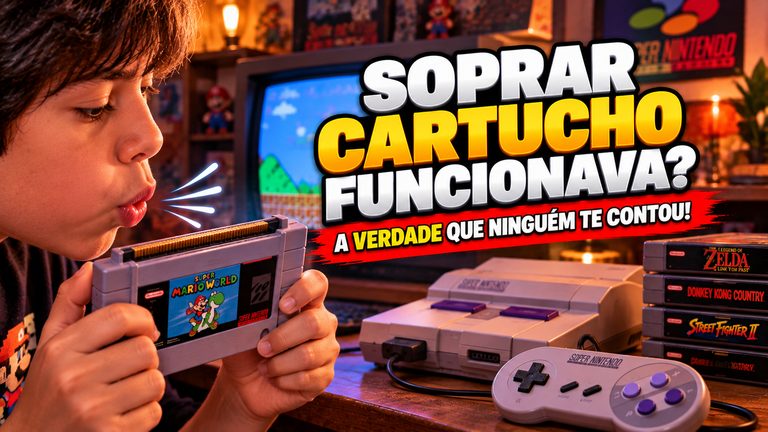 Soprar cartucho de videogame funcionava? Descubra a verdade