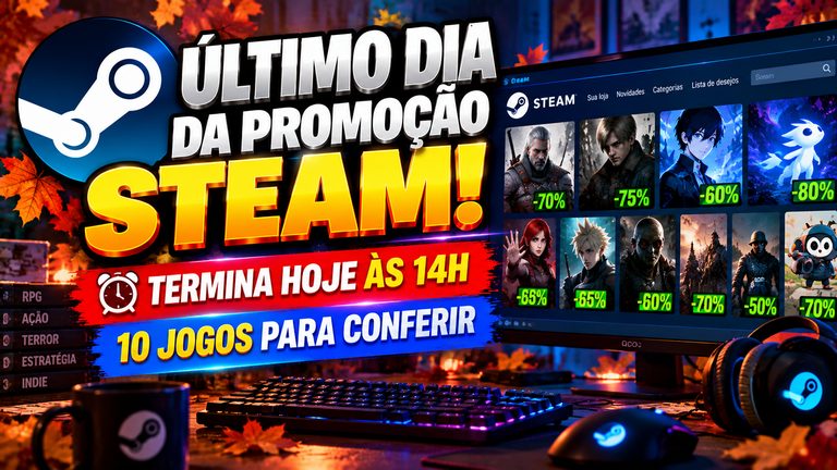 Steam encerra promoção hoje: veja 10 jogos que merecem sua atenção
