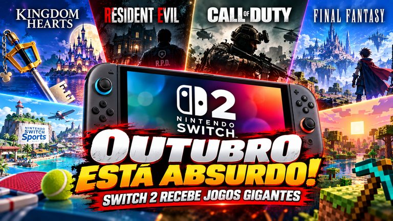 Switch 2 terá um outubro absurdo; veja os principais jogos que chegam ao console